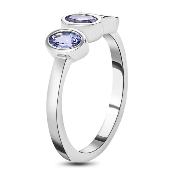 AA Tansanit-Ring, 925 Silber platiniert  ca. 0,72 ct image number 5