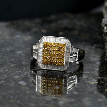 D'Joy gelber und wei&szlig;er Diamant Ring - 1 ct.