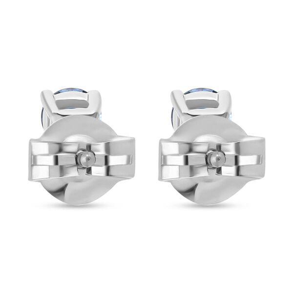 LUXURIANT SI blaue Labor Diamant Ohrringe - 0,50 ct. image number 2