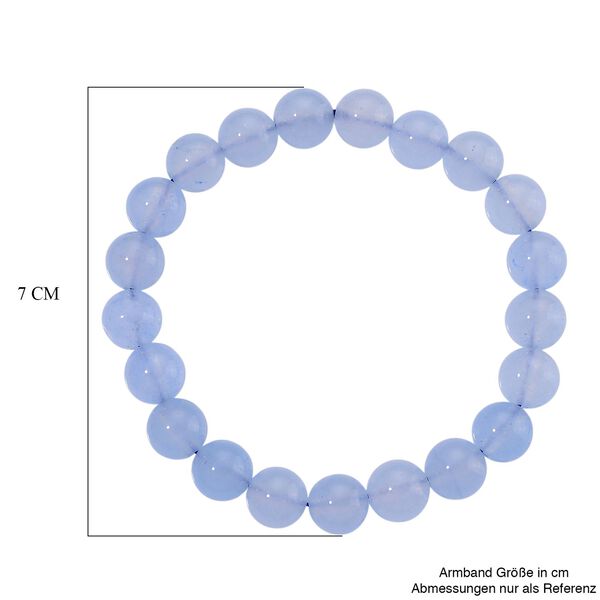 Aquamarin Farbiger Quarzit Armband Flexibles cm ca. 150.00 ct image number 4