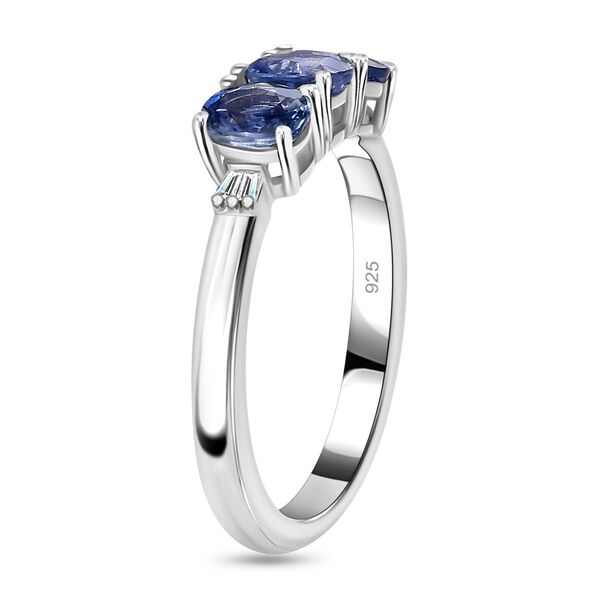 AA Blauer Ceylon-Saphir und Diamant Ring, ca. 1.43 ct image number 5