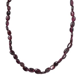 Rote Granat-Halskette, 45 cm - 85 ct.