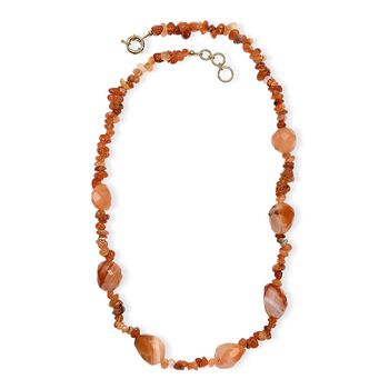 Karneol 60cm Halskette - 380 ct.