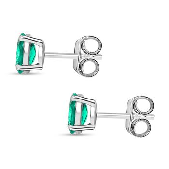 LUXURIANT AAA Labor kolumbianische Smaragd Ohrringe - 0,96 ct.