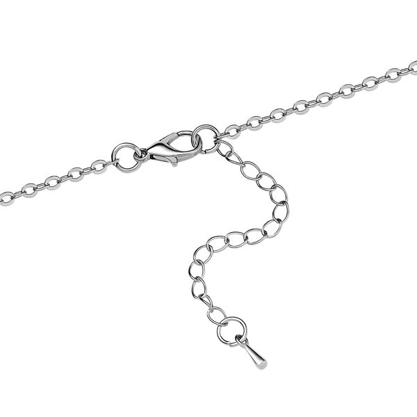 Weißer Kristall Halskette, ca. 70 cm image number 4