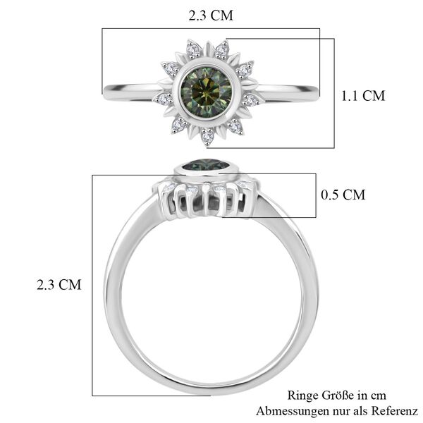 D'Joy Paraiba Moissanit und Moissanit Ring - 0,49 ct. image number 6