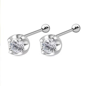 LUXURIANT I2 Labor Diamant Ohrringe, 925 Silber rhodiniert - 0,20 ct.