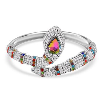 Mehrfarbiger Kristall-Armreif, 18 cm