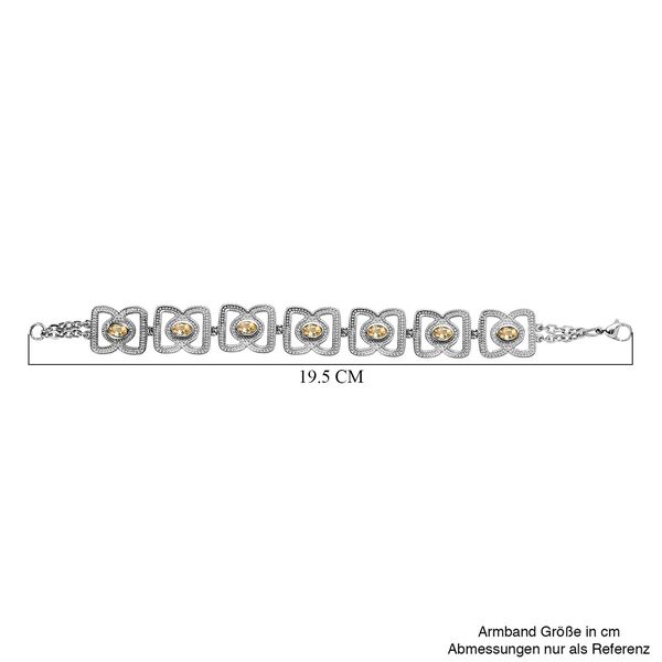 Citrin Armband, ca. 19 cm, 316L Edelstahl , ca. 2.96 ct image number 5