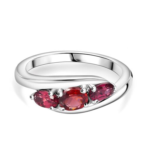 Roter Granat und Orissa Rose Granat Ring - 1,06 ct. image number 0