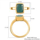 Grandidierit-Ring, 925 Silber vergoldet (Größe 16.00) ca. 2.30 ct image number 6