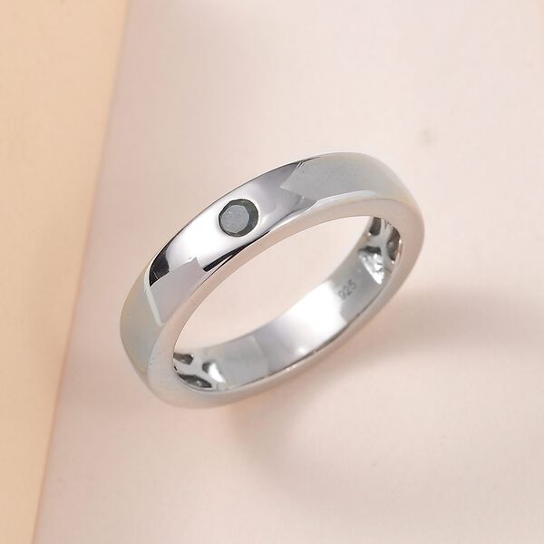 Alexandrit Ring 925 Silber platiniert (Gr&ouml;&szlig;e 17.00) ca. 0.13 ct image number 1