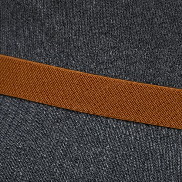 Modischer G&uuml;rtel mit Metallschnalle, gewebt, Kamel image number 6