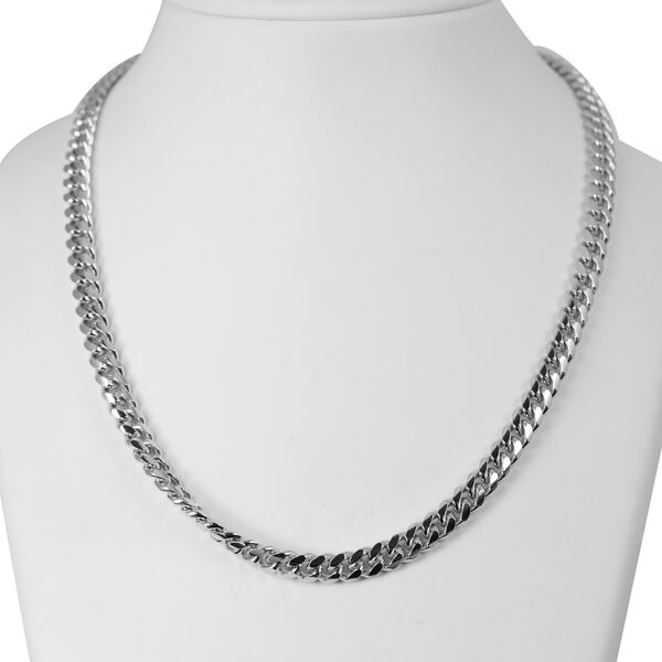 MIAMI CUBAN 925 Silber rhodiniert Halskette ca. 50 cm ca. 58,83g