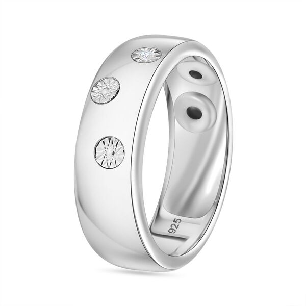 Wei&szlig;er Diamant Ring 925 Silber rhodiniert (Gr&ouml;&szlig;e 16.00) image number 5