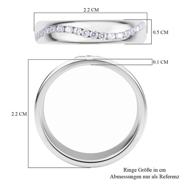 LUSTRO STELLA - Weißer Zirkonia-Ring - 0,20 ct. image number 4