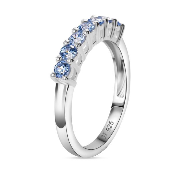 J Francis gefertigt mit SWAROVSKI- Blauer Swarovski Zirkonia Ring image number 5