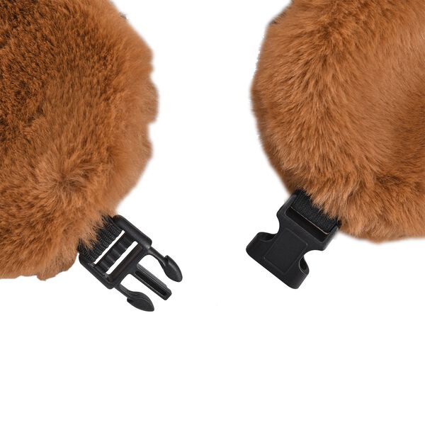 Kunstpelz Trapperm&uuml;tze mit Ohrenklappen, Braun image number 6