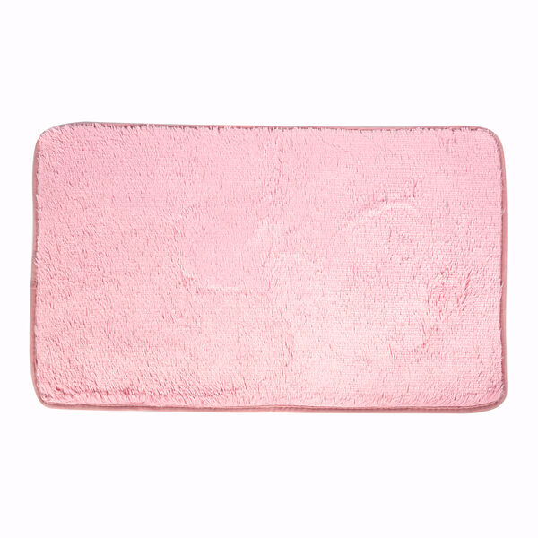 3er-Set Bad-Kollektion, extra weicher Duschvorleger 50x80 cm, WC-Vorleger 40x50 cm, WC-Deckel, Rosa image number 5