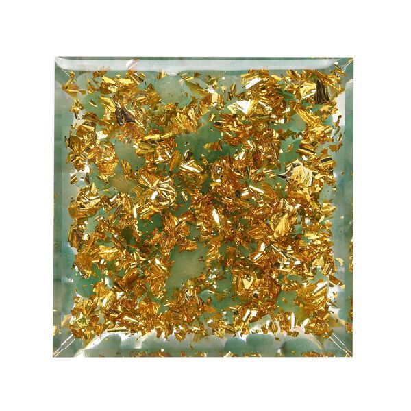 Edelstein Pyramide mit Rosenquarz und Quarz Lebensbaum, koralle image number 4