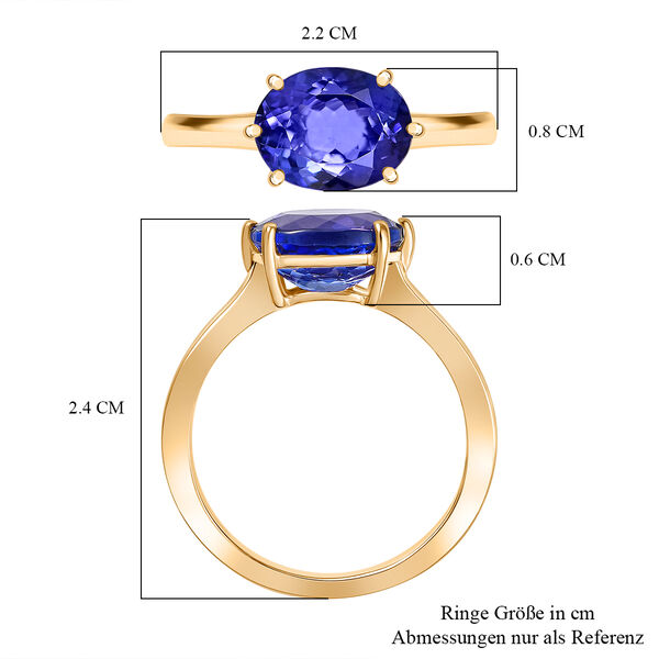 AAAA Tansanit Ring in 585 Gold - 2,72 ct. image number 7