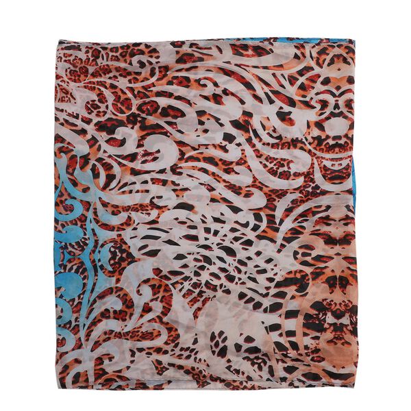 100 % nat&uuml;rlicher Seiden Schal, 165x50 cm, Aquarell image number 5