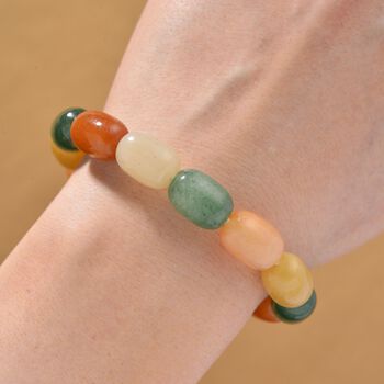 Aventurin Armband, flexibel, ca. 150.00 ct