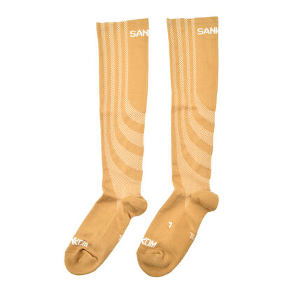 SANKOM Kompressionsstr&uuml;mpfe, S-M, Beige, Gr&ouml;&szlig;e 38-42
