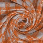 Trendiger, Karo-Winterschal, 70x180cm, Orange image number 4