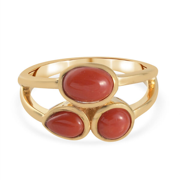 Koralle-Ring - 2,02 ct.