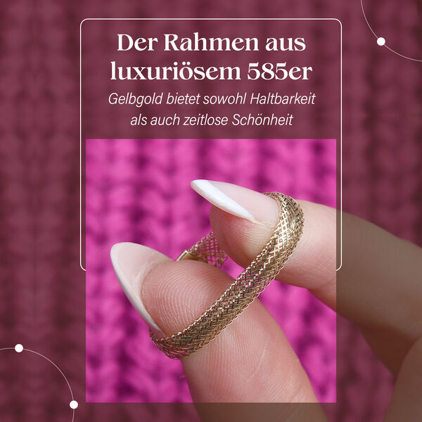 Maestro Kollektion - flexibler, italienischer Ring in 585 Gelbgold (Größe 16-18) image number 3