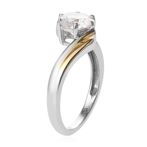 LUSTRO STELLA Hergestellt mit Feinster ZIRKONIA Ring 925 Silber Bicolor image number 5