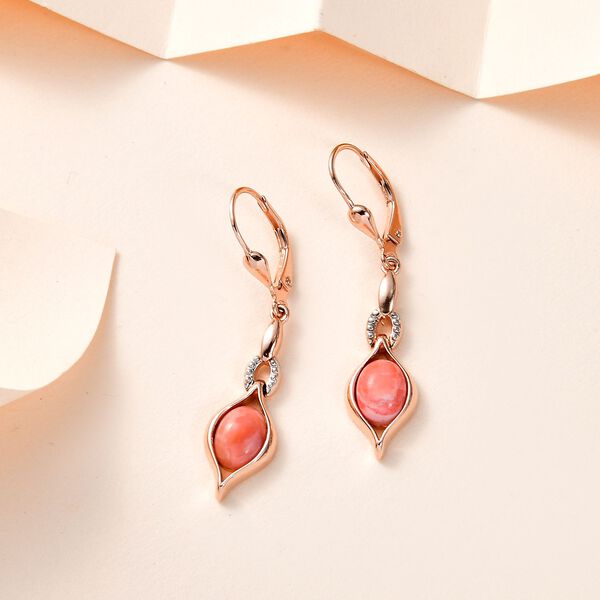 AA Oregon Sunrise Pfirsich Opal Ohrringe - 1,79 ct. image number 2