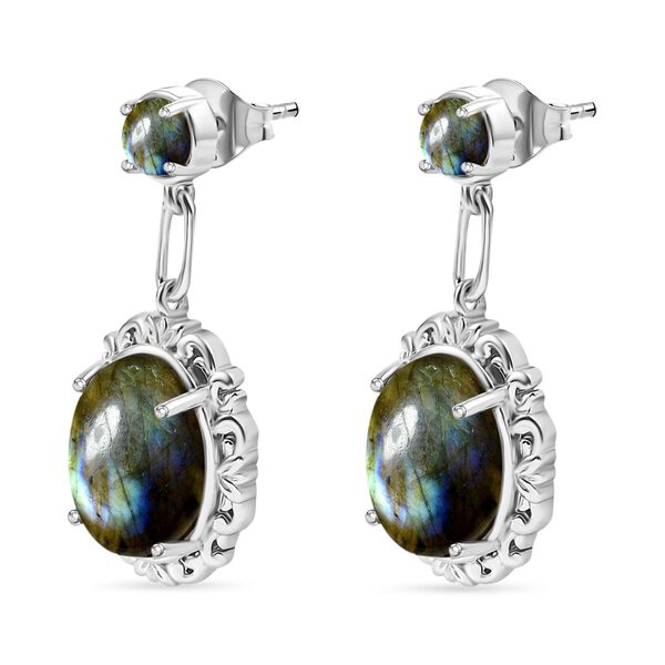 Labradorit Ohrringe - 13,57 ct. image number 3