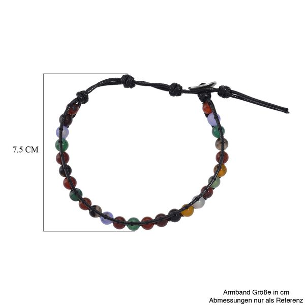 Flexibles mehrfarbiges Achat Armband - 35 ct. image number 5