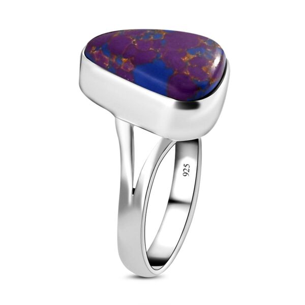Lila Mojave T&uuml;rkis-Ring, 925 Silber  ca. 5,36 ct image number 5