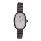 STRADA - Elegante Armbanduhr mit Japanischem PC21S Werk, Stahlsonnenschliff-Zifferblatt und Edelstahlarmband, Reiner Edelstahl, 19 cm, Schwarz, ca. 37,50g