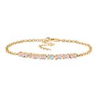 D'Joy AA Natürlicher, äthiopischer Welo Opal Armband ca. 19 cm 925 Silber 750 Gelb Vergoldet (10-15 Werktage Lieferzeit) ca. 1.53 ct