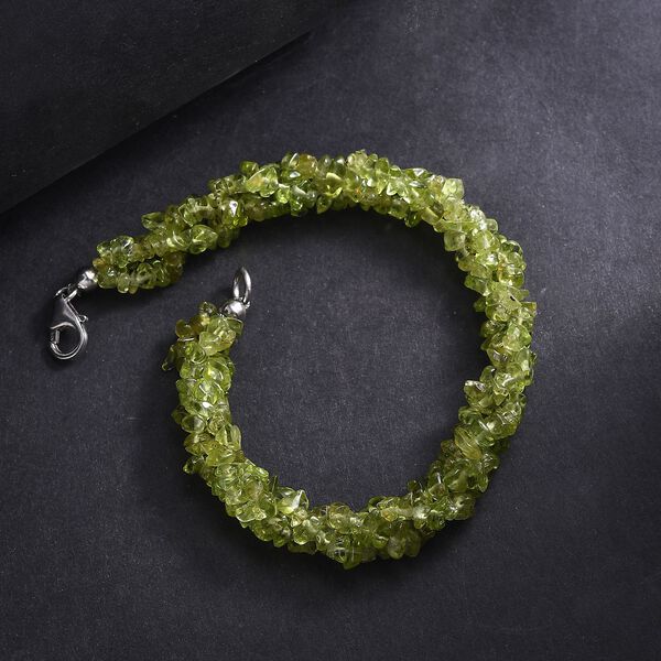 Nat&uuml;rliches Peridot Armband, 19 cm - 100 ct. image number 1