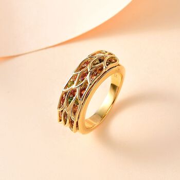 AA mehrfarbiger Turmalin-Ring - 1,58 ct.