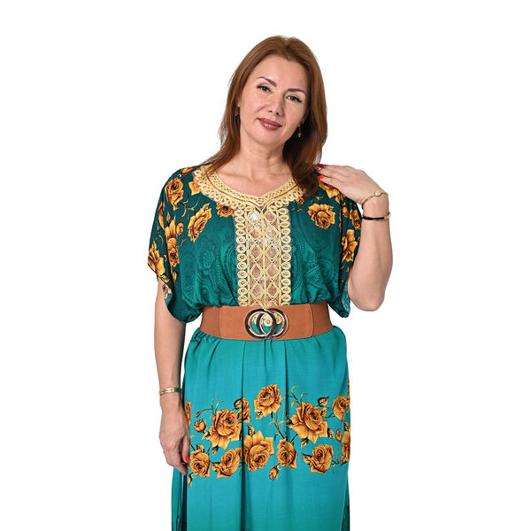 Breiter Stretch G&uuml;rtel mit Metall Schnalle, Einheitsgr&ouml;&szlig;e Cognacfarben image number 2