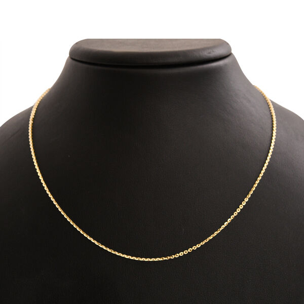 Kabelkette 60 cm in 925 Silber vergoldet image number 1