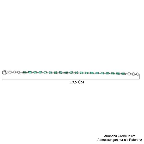 Kagem sambisches Smaragd Armband in Silber, 4,50 ct. image number 5