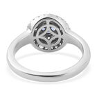 Tansanit und Zirkon-Ring, 925 Silber platiniert  ca. 0,90 ct image number 5
