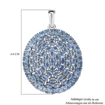 Himmelblauer Topas Anh&auml;nger, 925 Silber rhodiniert, ca. 17.79 ct
