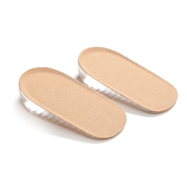 3er-Set Silikon-Ferseneinlagen, Höhenerhöhung, Waben-Design, 11x6 cm, Transparent, 1/2/3 cm Höhe image number 4