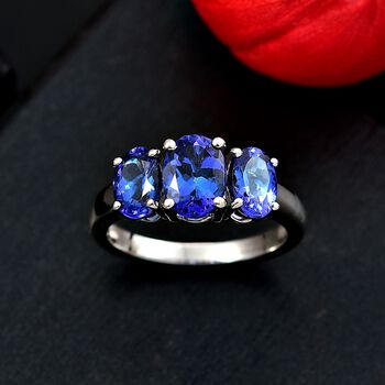 RHAPSODY AAAA Tansanit Ring in 950 Platin - 3,37 ct.