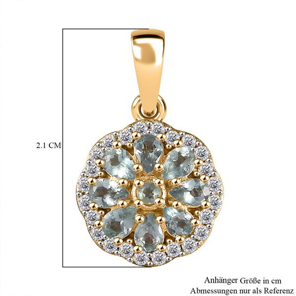 Alexandrit  und Moissanit Anhänger - 1,13 ct. image number 6