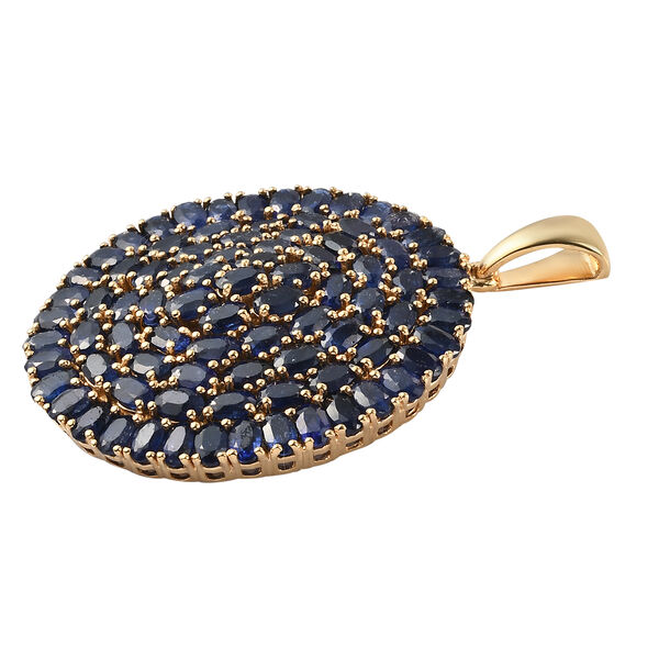 Masoala Saphir (Fissure gefüllt) Anhänger, 925 Silber vergoldet ca. 31,03 ct image number 4