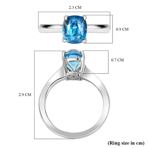 RHAPSODY AAAA blauer Zirkon Ring in 950 Platin - 5 ct. image number 5